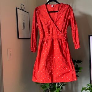Old Navy Waist Defined Wrap Dress